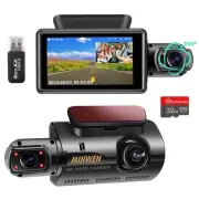 Dual Dash Camera for Cars, Dash Cam Front and Inside, 1440P Dashcam Front + 7...