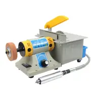 220V Precision Bench Grinding Machine Gem Jewelry Rock Polishing Machine 750W
