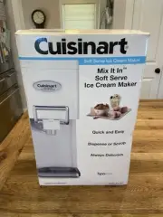 Cuisinart Mix It Up 1.5 QT Soft Serve Ice Cream Machine ICE-45P1 NOB