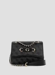 GUESS Women's Black Logo Izzy Crossbody Bag