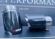 2 MPE M PERFORMANCE 67MM CARBON FIBRE AKRAPOVIC EXHAUST TIPS 4” F20 F21 F22 F23