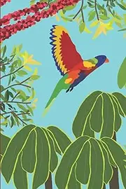Australian Rainbow Lorikeet Notebook: 6 x 9 120 Blank Lined Pages