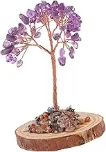 Cabilock Crystal Tree Decor for Home and Office Natural Amethyst Tabletop Ornament for Prosperity and Luck for Dinner Table and Car Decoration