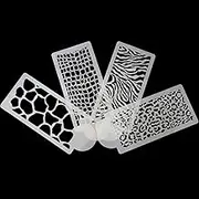 Stencil for Cake | Cake Stencils for Buttercream - Fondant Mold Animal Stripes Style Scroll Border Molds for Baking Cake Candy Decoration