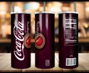 Cherry Cola Custom Made 20 oz Stainless Steel Tumbler w/Straw~Soda~Soft Drink