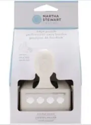 NOTCHED SQUARE Martha Stewart Edge Craft Punch 42-40107 with folding wings NEW!