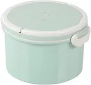 Bento Box Lunch Box,Microwave Round Lunch Box 2 Tier Portable Cutlery Storage Lunch Box Office Workers Bento Box (Color : B, Size : As The Picture Shows) (Color : B, Size : As The Picture Shows)