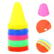 30 Pcs Roller Bollards Training Cone for Skating Windproof Marker Fitness
