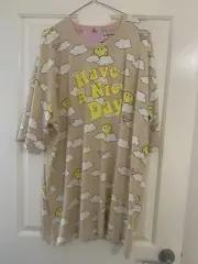 Peter Alexander Ladies Nightie Smiley Have A Nice Day M/L
