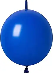 [IN-JOOYAA] 6 Inch Royal Blue Latex Link Balloon 50 Pcs Quick Link Balloons for Party Decoration