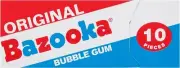 Bazooka Bubble Gum Original Wallet Pack, 10 Count