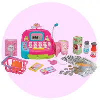 在飛比找momo購物網優惠-【瑪琍歐玩具】收銀機-粉紅