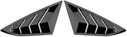 Window Louver Compatible for Chery Arrizo 8 Quarter Side Scoop Cover Vent Black Spoiler 2022 to 2024 Decorative Accessories(Glossy Black)