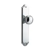 Iver Paddington Door Knob on Shouldered Backplate Chrome Plated