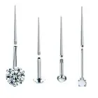 Threaded Taper Piercing Tool Threaded Insertion Taper for Nose Ears Navel