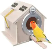 Kathson Parakeet Nest Box Bird Nesting House Parrot Breeding Mating Box for Love