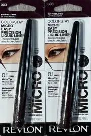 2 Revlon Colorstay Micro Easy Precision Liquid Liner -But First Wine 303