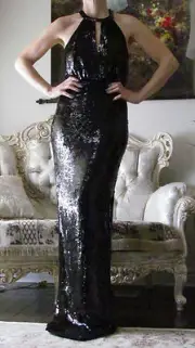 STELLA McCARTNEY Red Carpet,Runway Fully Sequinned Long dress It 38,US 0-4,XXS