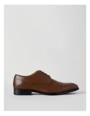 [Blaq] Pesaro Toe Cap Dress Shoe Brown