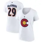 Women's Fanatics Nathan MacKinnon White Colorado Avalanche Special Edition 2.0
