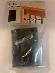 Deckorators Railing Connectors,Vertical Rail Bracket Kit 2 Brackets Per Pack.