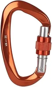 12/25KN D Shape Key Hooks Aluminum Outdoor Ascend Camping Tools Carabiner