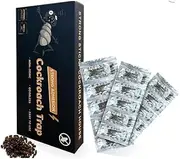Wahdawn Non-Toxic Odorless Cockroach Trap,Strong Stick Roach Killer House, 20 Baits, 2 Pack