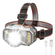 90000LM LED Headlamp Head Torch Light Lamp USB Rechargeable Headlight Flashlight