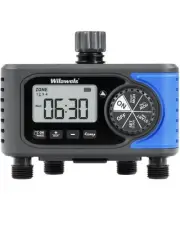 4 Zone Sprinkler Timer, Smart Water Timer for Garden Hose, 4 Outlets Digital ...