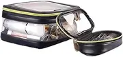 [kivrimlarv] Zipper Toiletry Bag, Large Capacity Makeup Bag, Makeup Storage Bag, Transparent Toiletry Bags, Makeup Brush Storage Bags, Travel Cosmetic Organizer for Organized Toiletry Needs