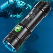 AP02 Scuba Diving Flashlight, 2500 Lumen Dive Light, Waterproof Underwater Di...