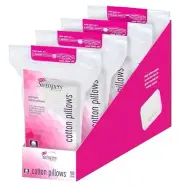 Swisspers Premium Cotton Pillow ? 100 Count (Pack of 4) ? Ultra-Soft, Hypoallerg