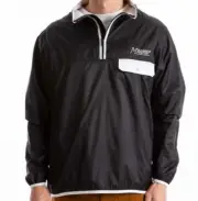 NWT MALBON GOLF Sheridan Nylon Quarter Zip Nylon Pullover Black size XL