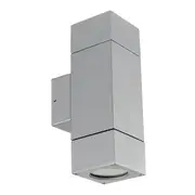Prairie 2L Outdoor Wall Light Silver | Brilliant Lighting