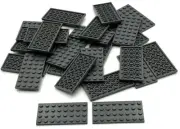 Lego 25 New Dark Bluish Gray Plates 4 x 8 Stud Parts