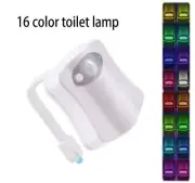 16 Colors LED Toilet Seat Night Lamp with Light Motion Sensor Waterproof IP65