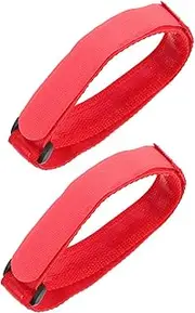 NAMOARLY 2 Pcs Bikes Wheel Stabilizer Heavy Duty Securing Tie Down Fastening Straps Reusable Bicycle Wheel Straps for Rack Red