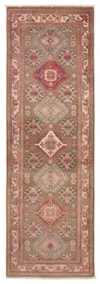 Vintage Hand-knotted Runner Rug 2'5" x 7'5" Traditional Wool Carpet