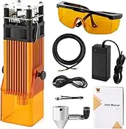 FoxAlien Fixed-focus FA40W Engraver Module Class 4 450nm PWM TTL for FoxAlien Masuter Pro, Masuter 4040, Masuter 3, 4040-XE, WM3020, XE-PRO, Vasto Series CNC Engraving Machine (10000mW Optical Output)