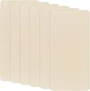 uxcell 6-Pack Polyester Repair Patches, 7.9 x 3.9 Self-Adhesive Fabric Repair Patches Waterproof Lightweight for Clothes/Sofas/Tents/Bags/Car Seats [Apricot]