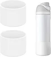2 PCS Silicone Water Bottle Boot for Owala FreeSip 24 Oz, Anti-Slip Protective Sleeve Bottom Bumper Protector for Twist and Flip Stainless Steel Water Bottles