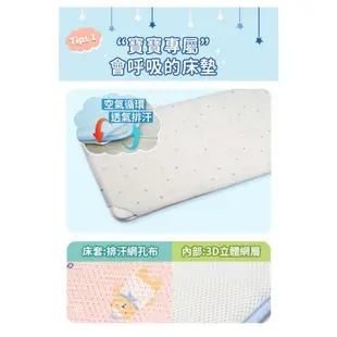 韓國 GIO Pillow 二合一有機棉超透氣床墊(M 60cm×120cm)寶寶透氣床墊|兒童睡墊【麗兒采家】