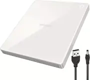BUFFALO Rakureco iPhone Smartphone DVD CD Recorder White RR PW1 WH N New