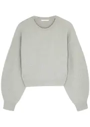 Helmut Lang Volume Light Grey Wool Jumper - XS XS