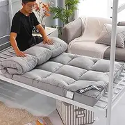 Futon Mattress Padded Japanese Floor Mattress Quilted Bed Mattress Topper Extra Thick Folding Sleeping Mat Breathable