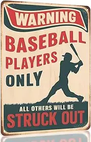 Baseball Room Decor Sign for Boys - Cool Baseball gifts for boys 8-12, Perfect as Baseball Decorations, Bedroom, Posters, Accessories, and Sports Memorabilia, Fun Baseball Stuff for Players by Opix