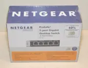 Netgear ProSafe 5-port Gigabit Switch GS105NA NEW