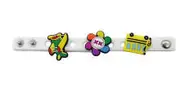 White Jelly Bracelet With Pop-In Charms