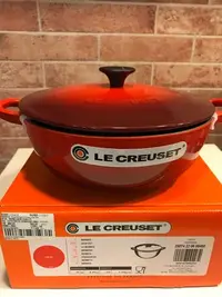 在飛比找Yahoo!奇摩拍賣優惠-法國🇫🇷 Le Creuset  22CM 黑琺瑯媽咪鍋 (