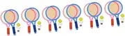 KICHOUSE 6 Sets Badminton Racket Sports Badminton for Badminton Badminton Racquets Badminton Kit Boys Badminton Toys Small Tennis Racket Badminton Bat Childrens Toys Plastic